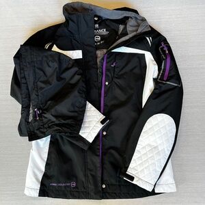 Free Country Radiance Black & White 3 in 1 Coat Jacket Size Small